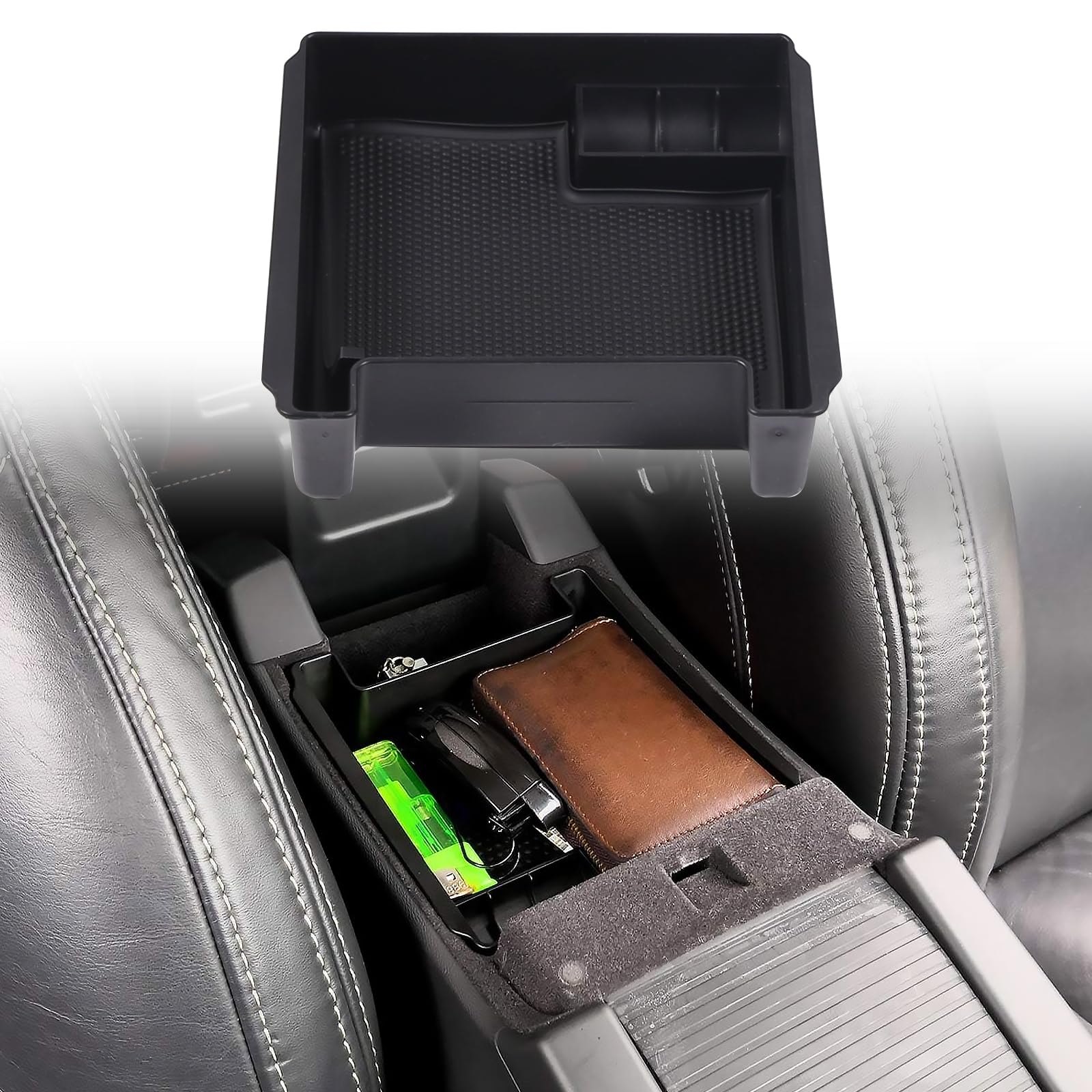Amazon.com: Black Armrest Storage Box Center Console Organizers